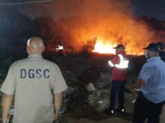 Acción inmediata de Bomberos y cuerpos de seguridad controló incendio en Grano de Oro