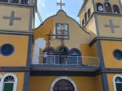 Alcalde Marco Perrotta inició los trabajos de pintura de la iglesia de San José de Perijá