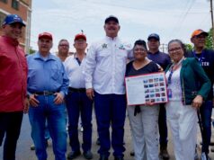 Gobernador Luis Caldera inspecciona el avance de los trabajos del Boulevard Avenida 11 de Maracaibo
