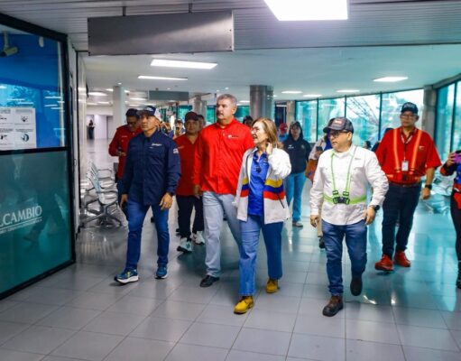Ministra Jacqueline Farías inspeccionó trabajos de reacondicionamiento del Aeropuerto La Chinita en Maracaibo