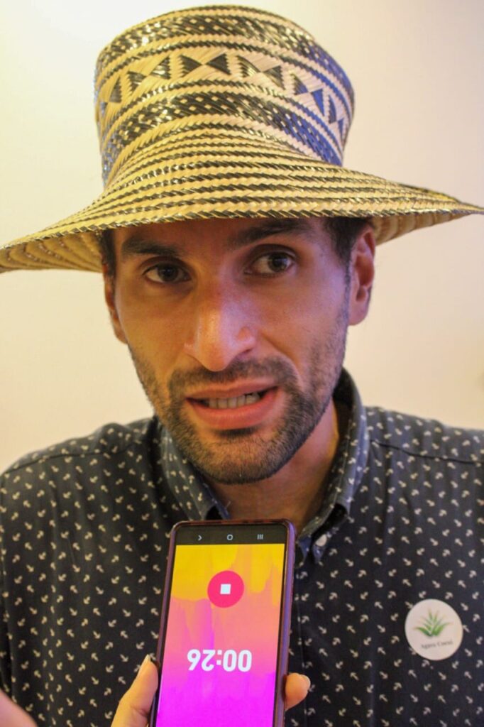 Claudio Mijares, representante de la marca Chocolate Canoabo del edo Carabobo