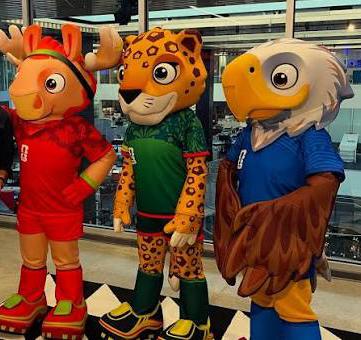 Las mascotas le dan alegría al mundial