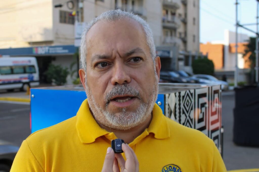 Juan Carlos Cubillán, miembro del Club de Leones Maracaibo Los Haticos
