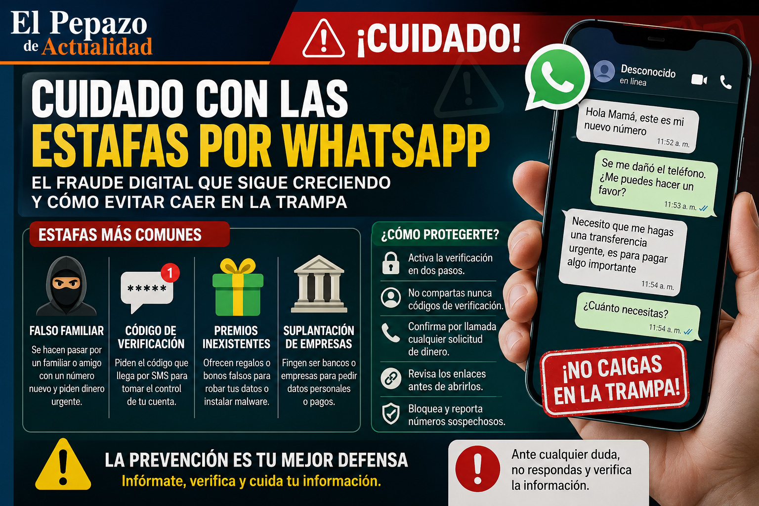 Cuidado con las estafas por WhatsApp: el fraude digital que sigue creciendo y cómo evitar caer en la trampa
