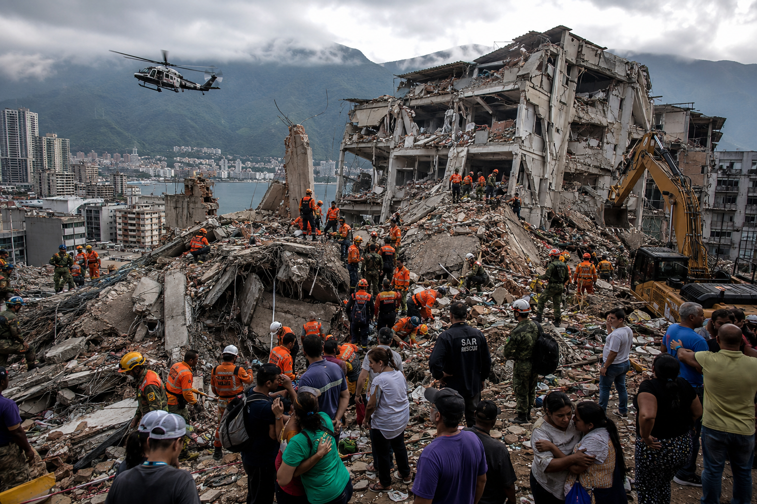 Terremoto en Venezuela 2026: ascienden a 589 los fallecidos y casi 3.000 los heridos tras la tragedia en Caracas y La Guaira
