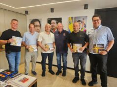 Maracaibo da la bienvenida a la cadena Río Supermarket con nueva apertura comercial Representantes de la cadena Río Supermarket, en reunión con el alcalde bolivariano Giancarlo Di Martino