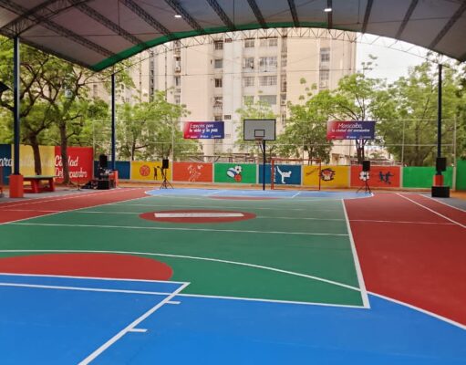 Alcalde Di Martino entrega rehabilitada la Cancha de Usos Múltiples de Valle Claro