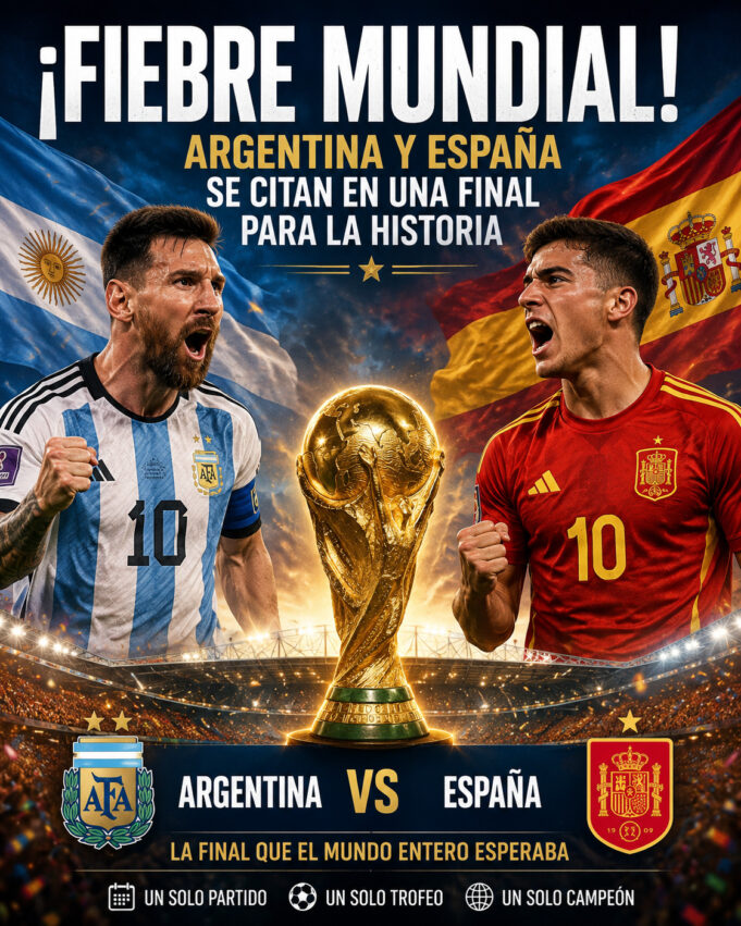 Fiebre mundial Argentina vs España Fiebre mundial Argentina vs España