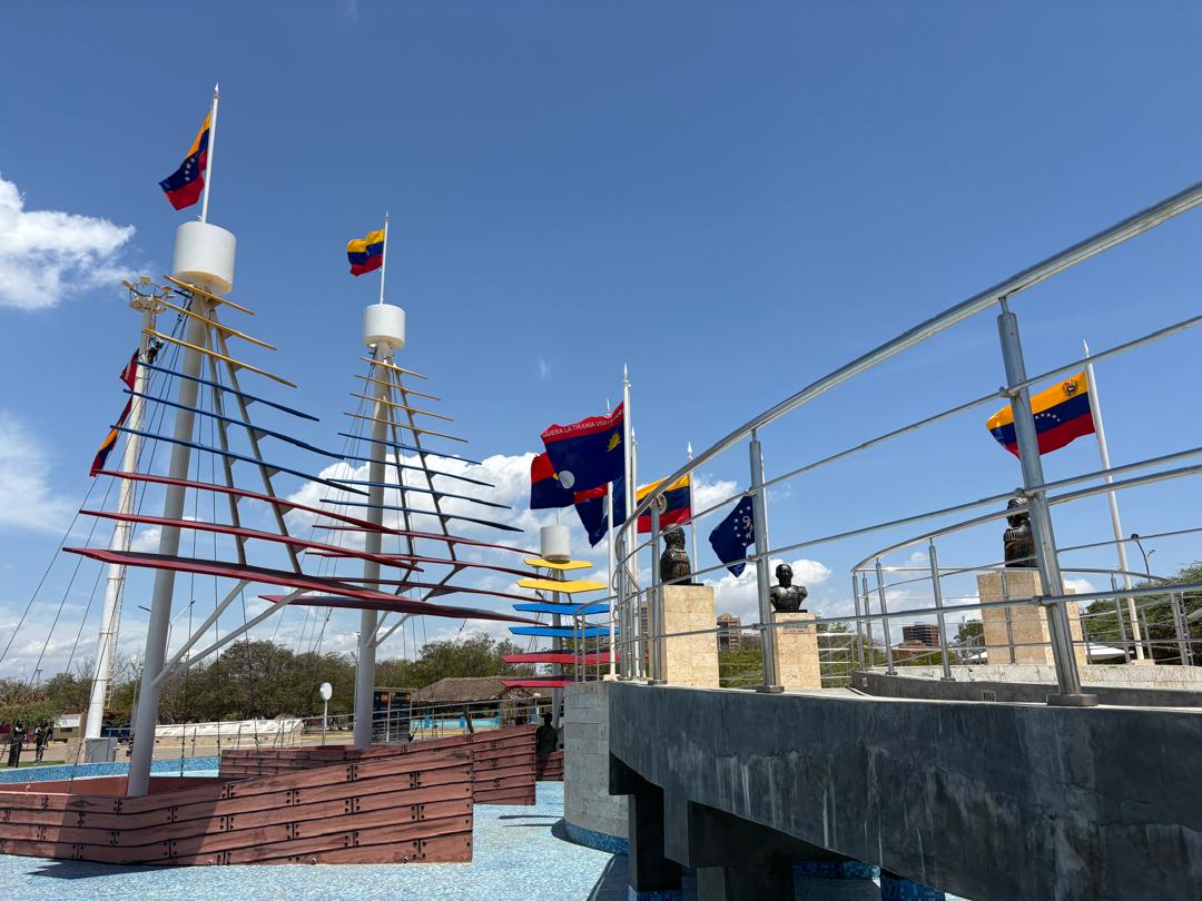 Monumento a la Batalla Naval del Lago rehabilitado para los actos conmemorativos del 24 de julio