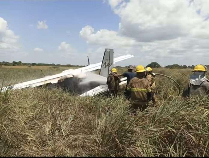Avioneta se precipitó en el aeropuerto de Ciudad Bolívar: Cinco heridos