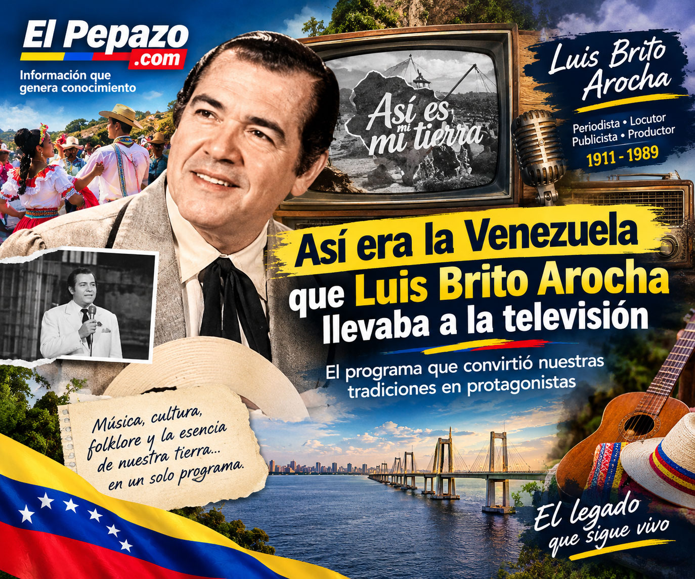 Así era la Venezuela que Luis Brito Arocha llevaba a la televisión: el programa que convirtió nuestras tradiciones en protagonistas