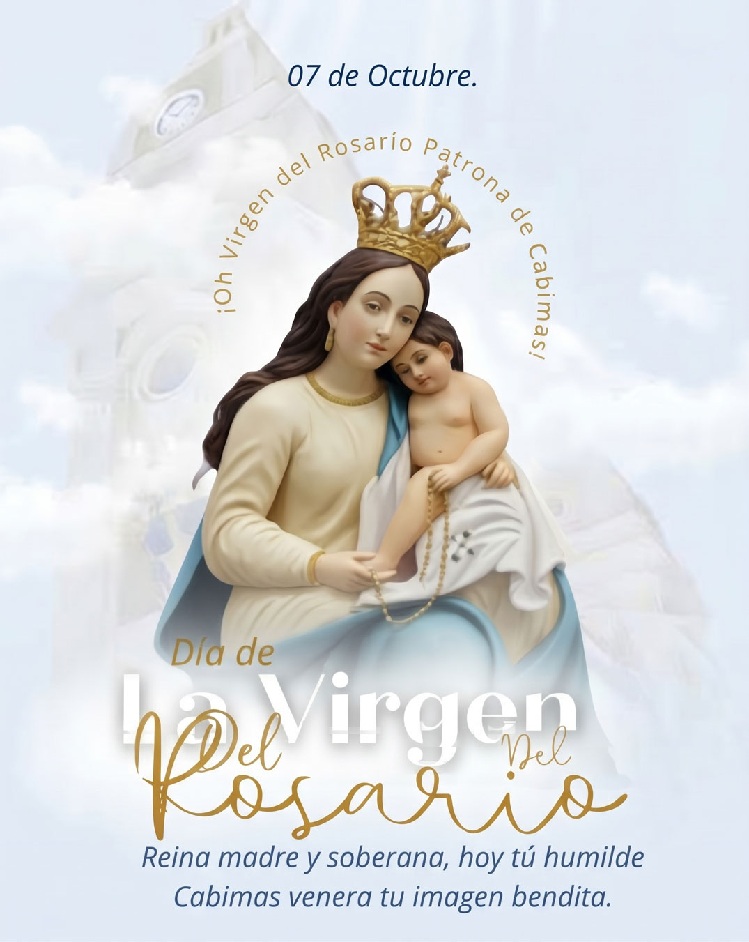 Cabimas desborda fe y devoción en su día grande: Feligresía celebra con júbilo la festividad de la Virgen del Rosario